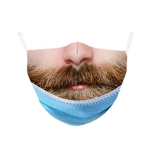 3D Breathable And Dustproof Funny Washable Mask 8 Piece