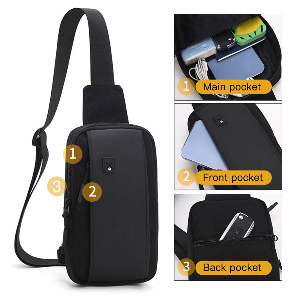 Sling Backpack For Men Women Lightweight Chest Bag Crossbody
