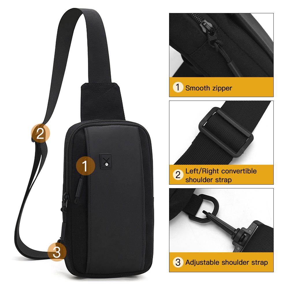 Sling Backpack For Men Women Lightweight Chest Bag Crossbody