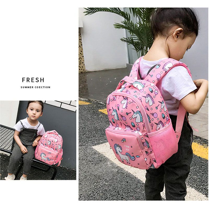 3-6 Years Kids Girls Cute Backpack Cartoon Unicorn SchoolBag