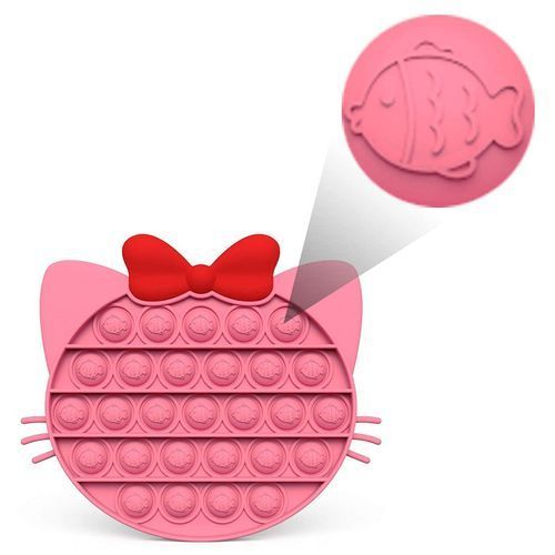 Pop Shoulder Bag Fidget Toy Pink Cute Cat Pop Fidget Bag