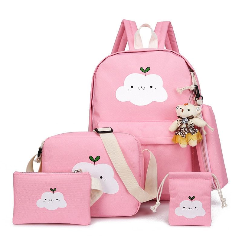 Children School Bags Set Teenagers 5pcs Backpacks