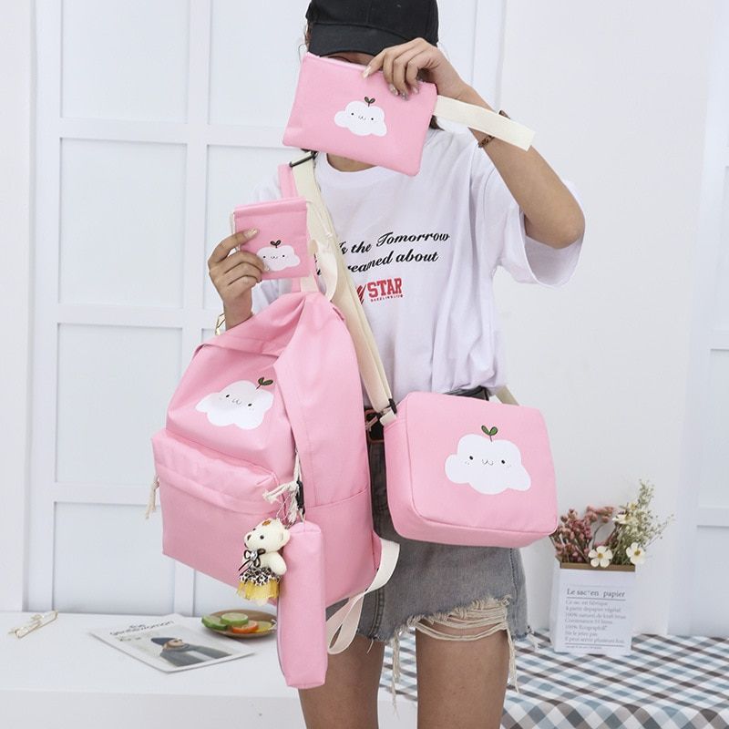 Children School Bags Set Teenagers 5pcs Backpacks