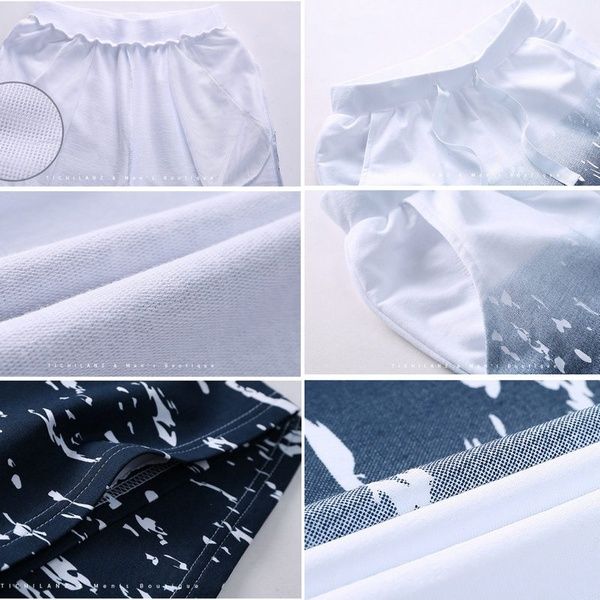 Men's 2 In 1 Short Sleeve T-Shirt & Shorts Set - Navy