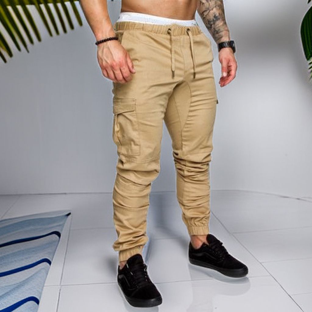 Mens Casual Cargo Pants Combat Joggers Sweatpants Jean Trousers Chinos