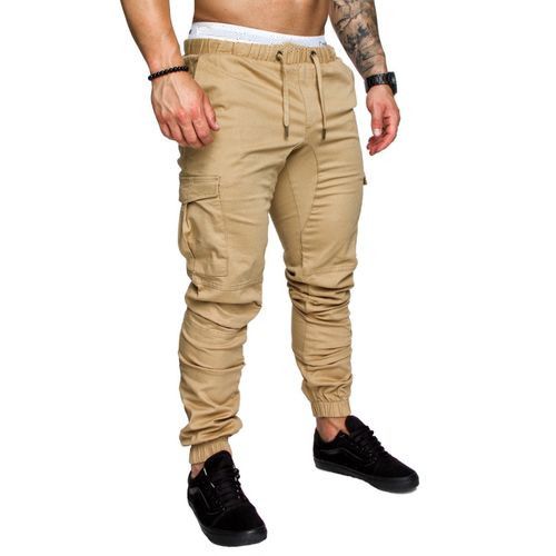 Mens Casual Cargo Pants Combat Joggers Sweatpants Jean Trousers Chinos