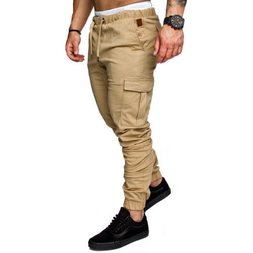 Mens Casual Cargo Pants Combat Joggers Sweatpants Jean Trousers Chinos
