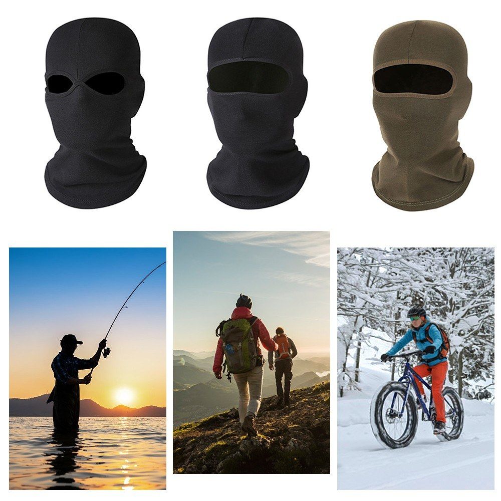 Windproof Full Face Cover Winter Neck Warmer Helmet Hat For