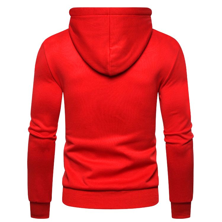 Men's Trendy Zipper Lightweight Windbreaker Varsity Jackets Casual Coat - Red