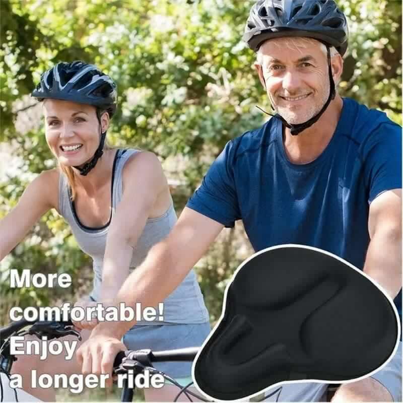 Soft Replacement Bicycle Seat Cover Thicken Padded Bike Saddle Cushion with Water Dust Resistant for Indoor Outdoor