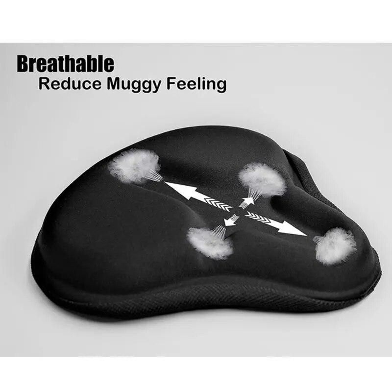 Soft Replacement Bicycle Seat Cover Thicken Padded Bike Saddle Cushion with Water Dust Resistant for Indoor Outdoor