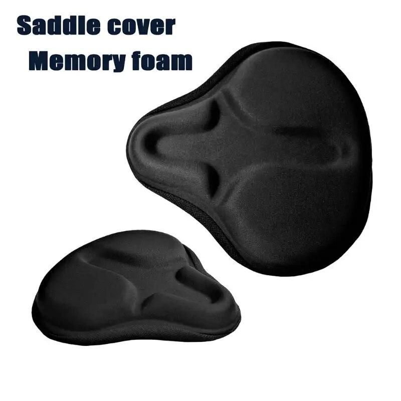 Soft Replacement Bicycle Seat Cover Thicken Padded Bike Saddle Cushion with Water Dust Resistant for Indoor Outdoor