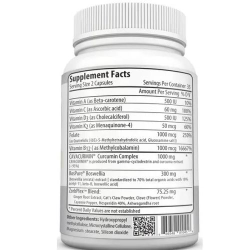 CurcuMax Plus 70 Capsules Curcumin