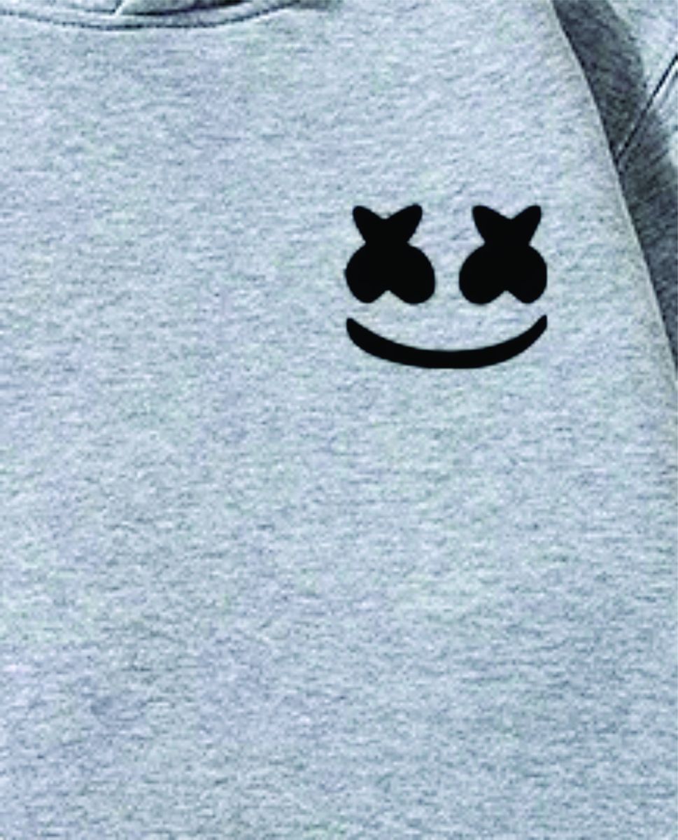 Marshmello Customized Hoodie Grey