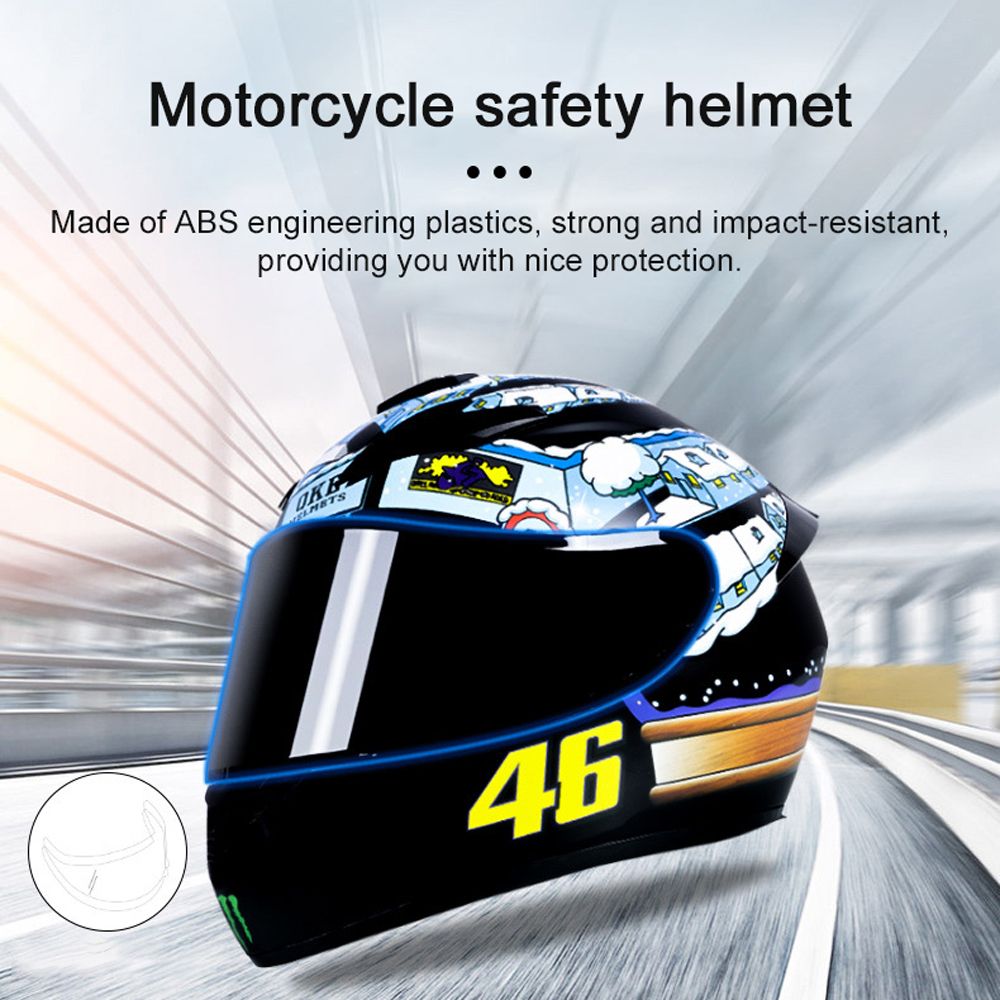 Motorcycle Street Bike Helmet Full Face Safety Helmet