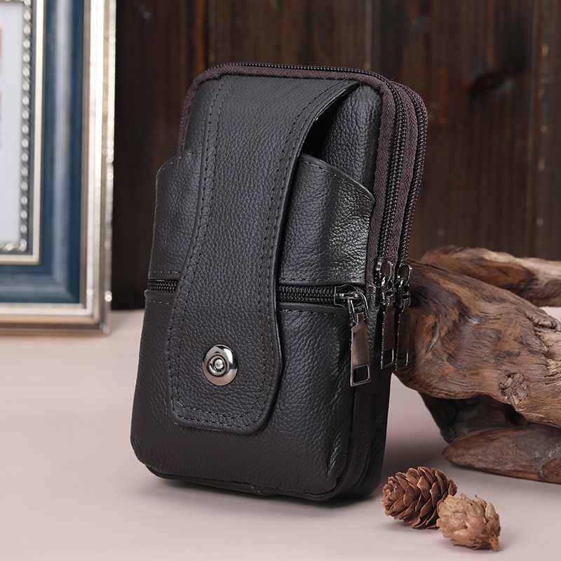 New Leather Mobile Phone Pocket Factory Wholesale Street