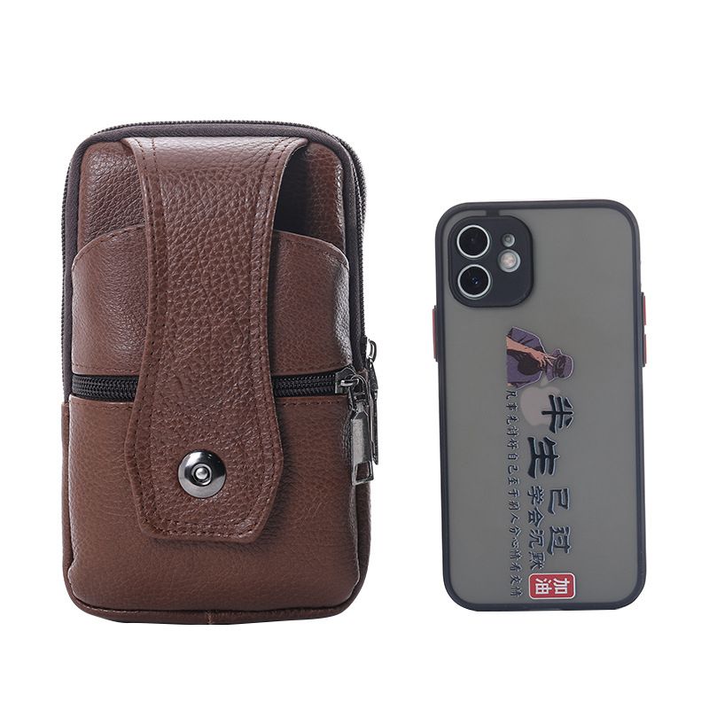 New Leather Mobile Phone Pocket Factory Wholesale Street