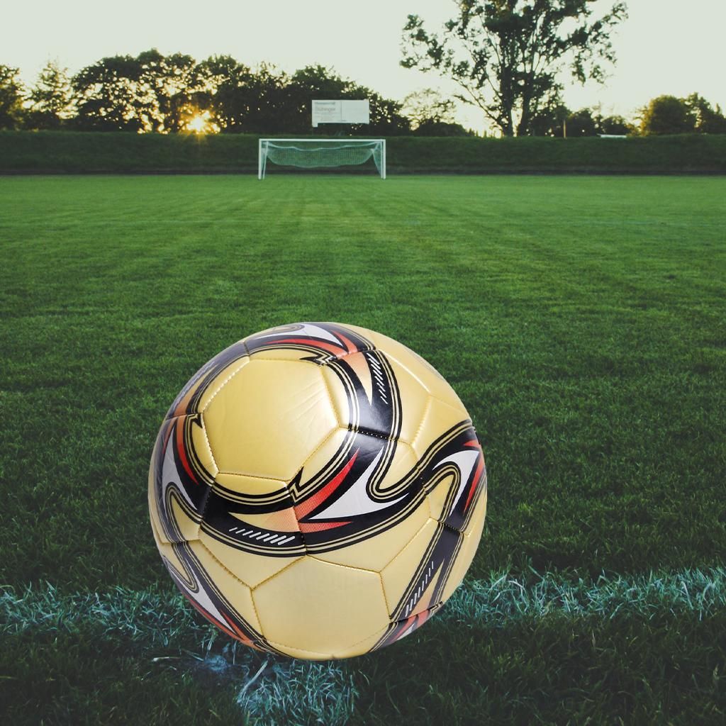 Soccer Ball Size 5 For Kids Adult Training Ball Official Match Yellow
