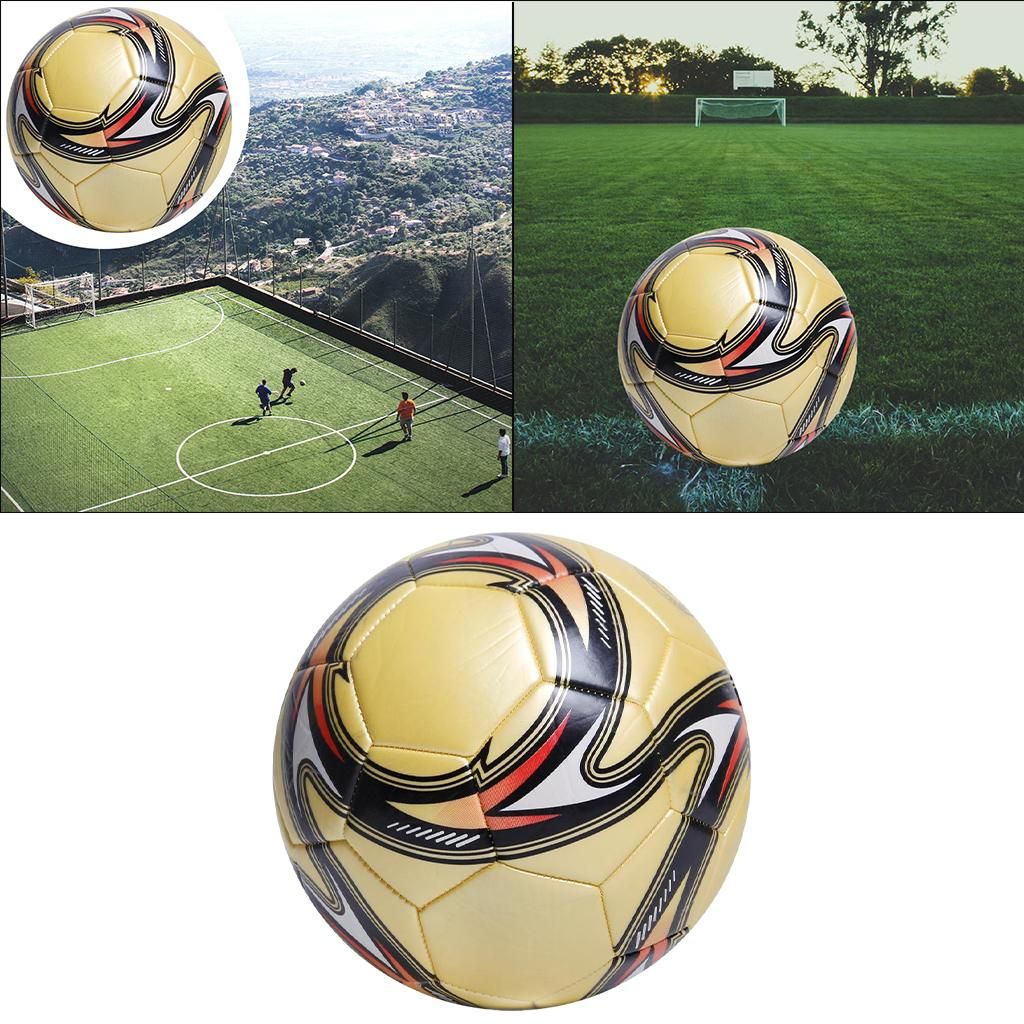 Soccer Ball Size 5 For Kids Adult Training Ball Official Match Yellow