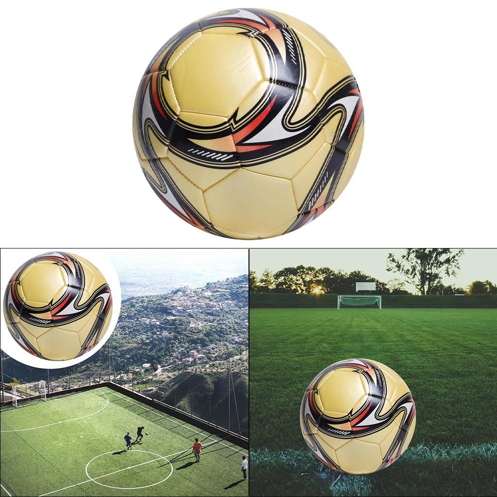 Soccer Ball Size 5 For Kids Adult Training Ball Official Match Yellow