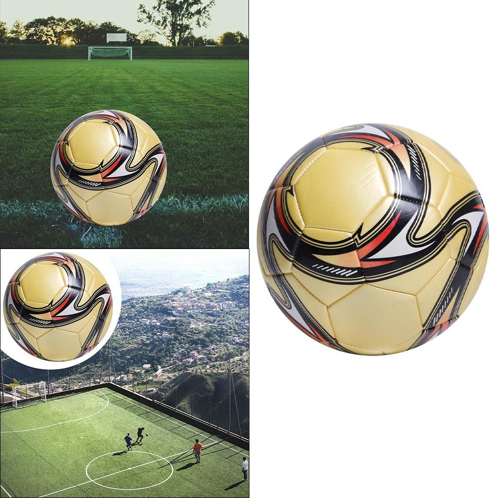 Soccer Ball Size 5 For Kids Adult Training Ball Official Match Yellow