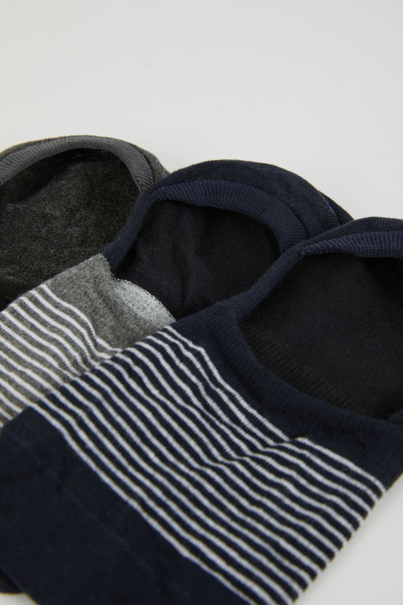 3 Piece Man Casual Footsie Low Cut Socks - Karma