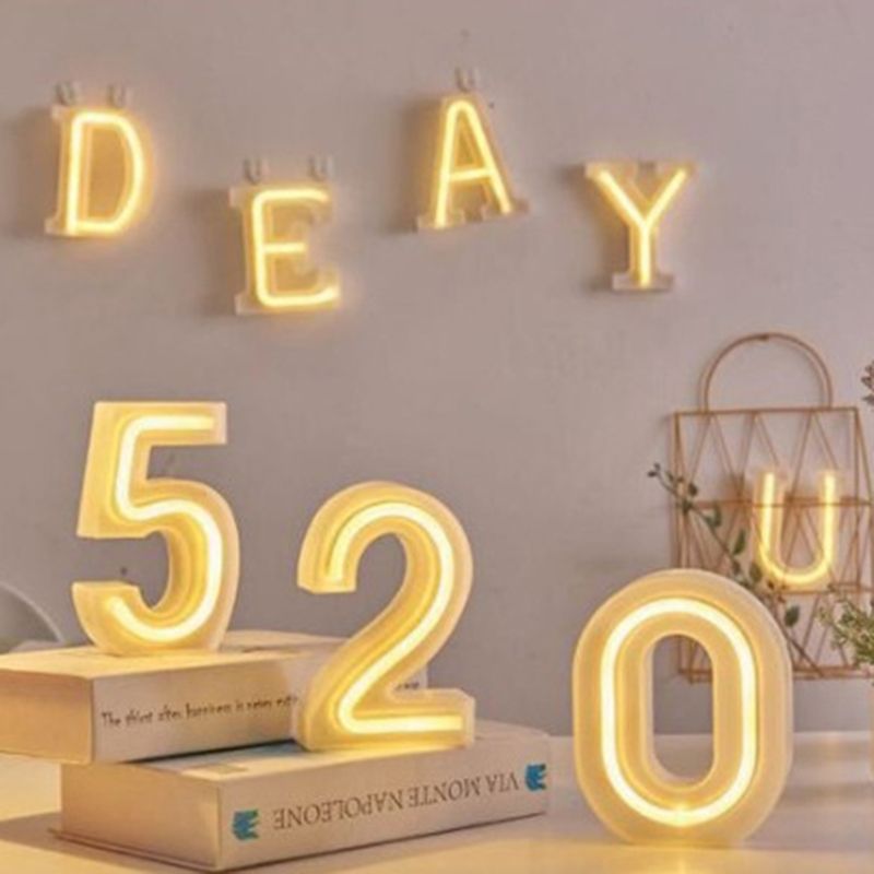 LED Custom Neon Signs A-Z Number Letter Signage Decor