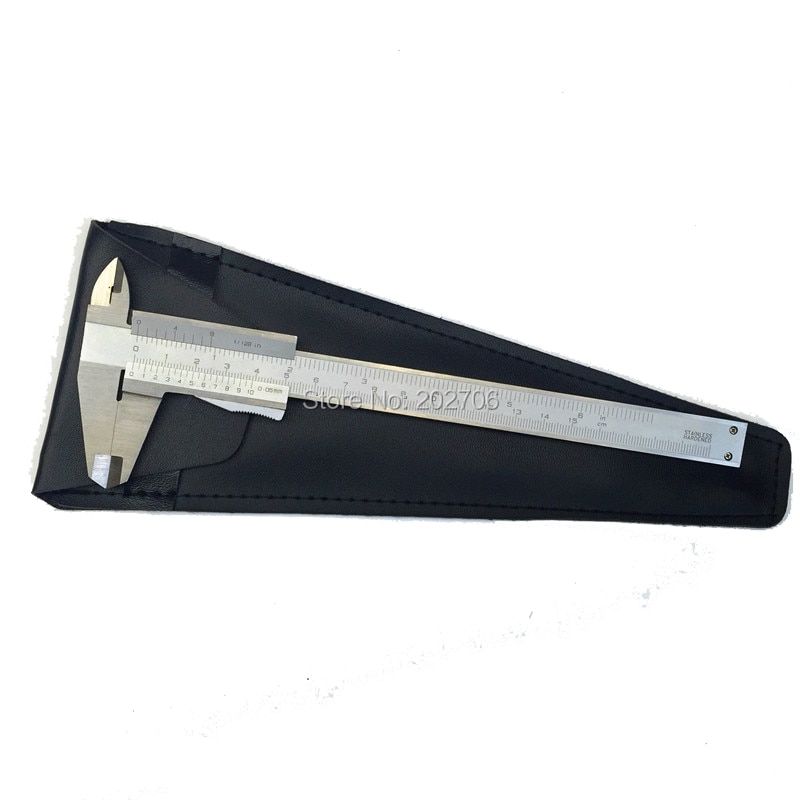 High Quality Stainless Steel Vernier Caliper With Self Lock  6" 0-150mm Mono Block Slider Caliper Micrometer Gauge Measure Tools Mono-block