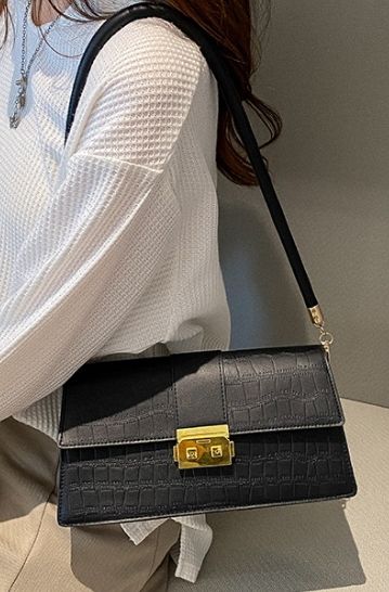Ladies Office Lovely Hand Bag- Black