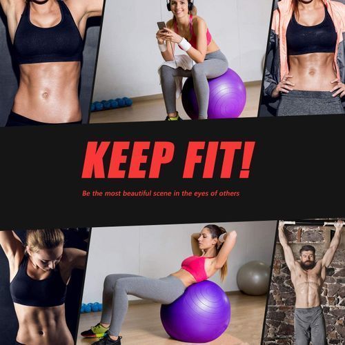 Big Size Premium Exercise GYM Yoga Ball Fitness Free Pump