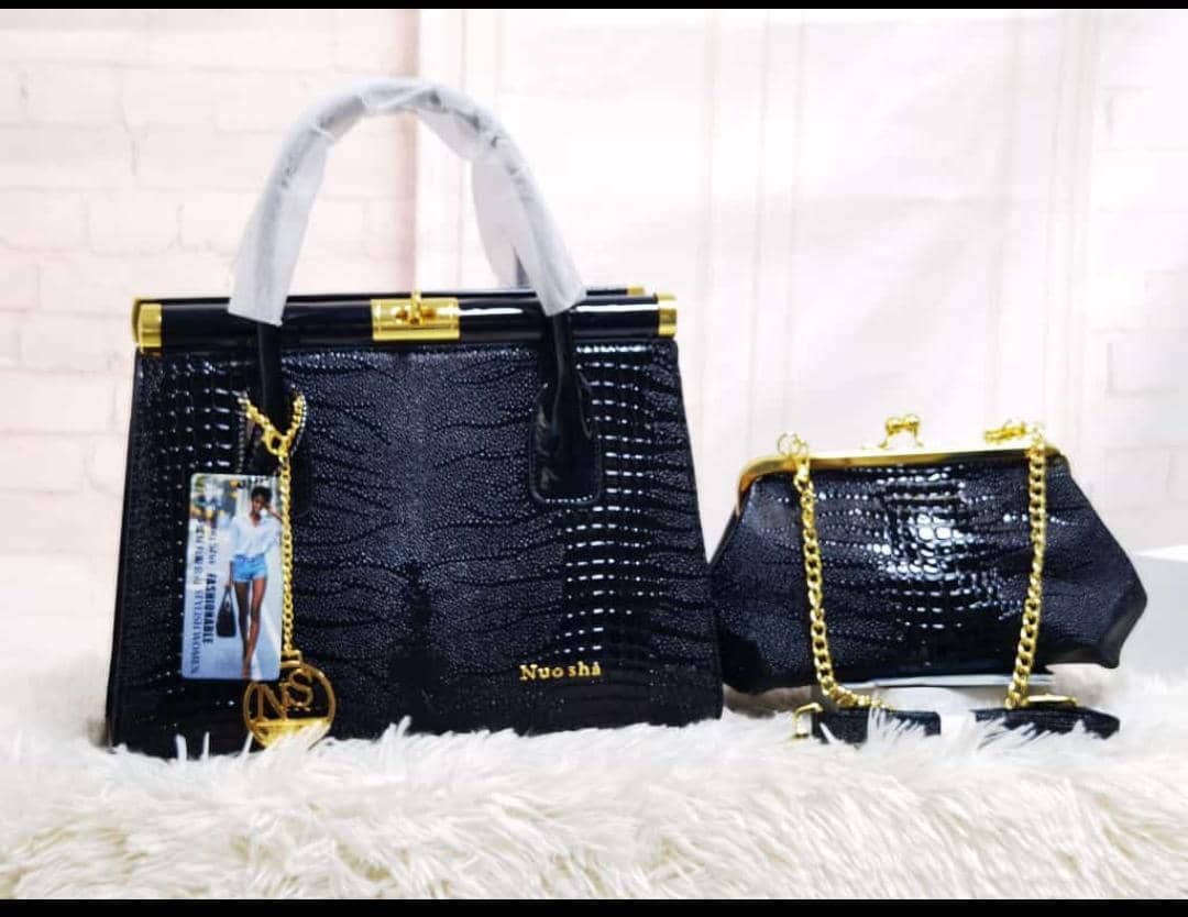 High Quality 2 In 1 Stock Classy Female  Hand Bag