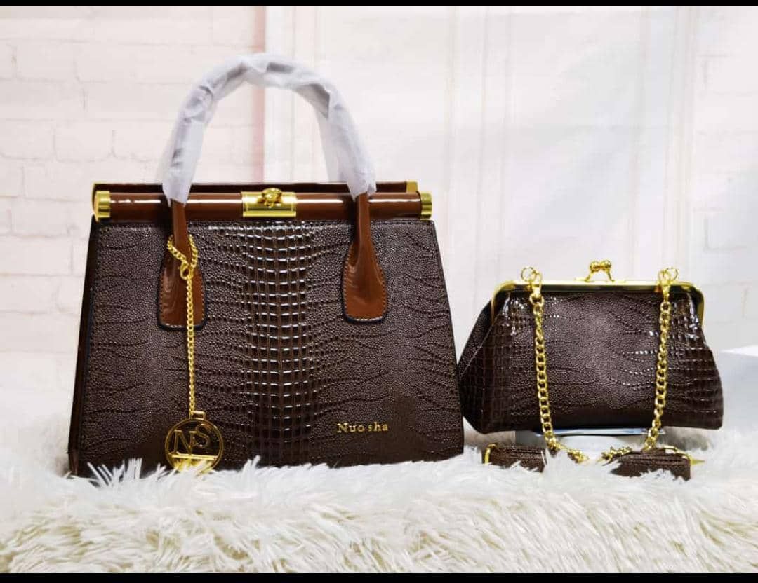 High Quality 2 In 1 Stock Classy Female  Hand Bag