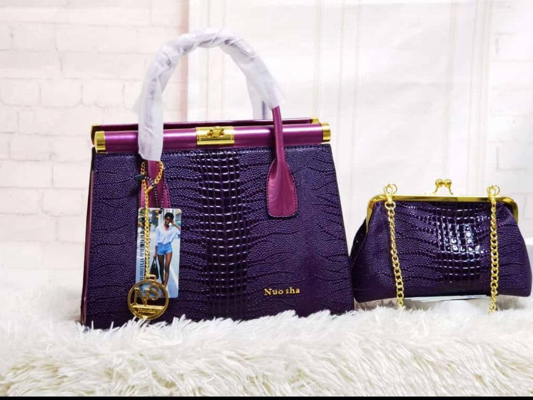 High Quality 2 In 1 Stock Classy Female  Hand Bag