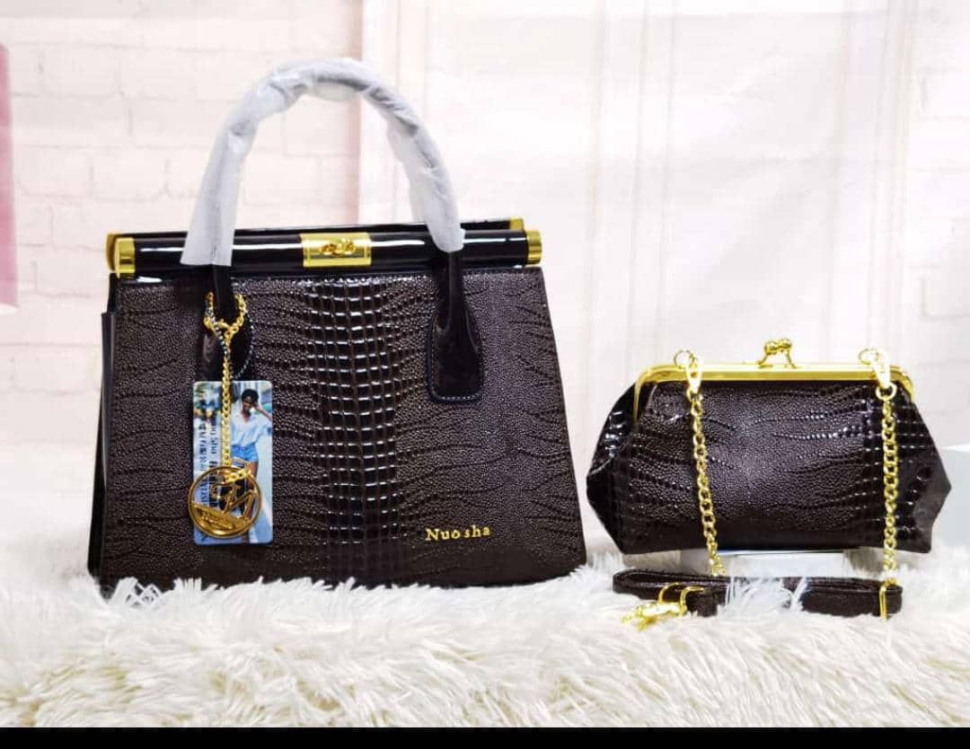High Quality 2 In 1 Stock Classy Female  Hand Bag