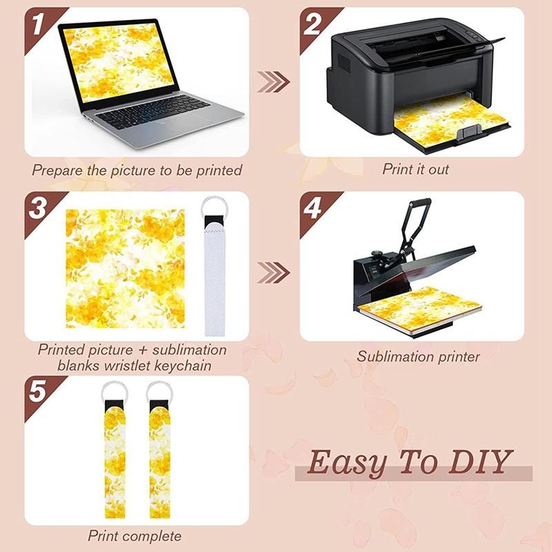 25PCS Sublimation Blanks Wristlet Set, , Lipstick Holder