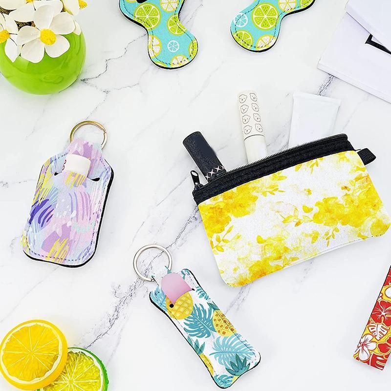 25PCS Sublimation Blanks Wristlet Set, , Lipstick Holder