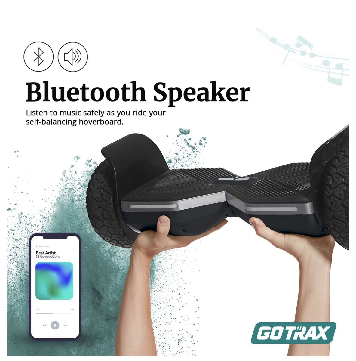 SRX PRO 8.5 In. Bluetooth Hover Board - UL 2272 Certified Off Road Hover Board