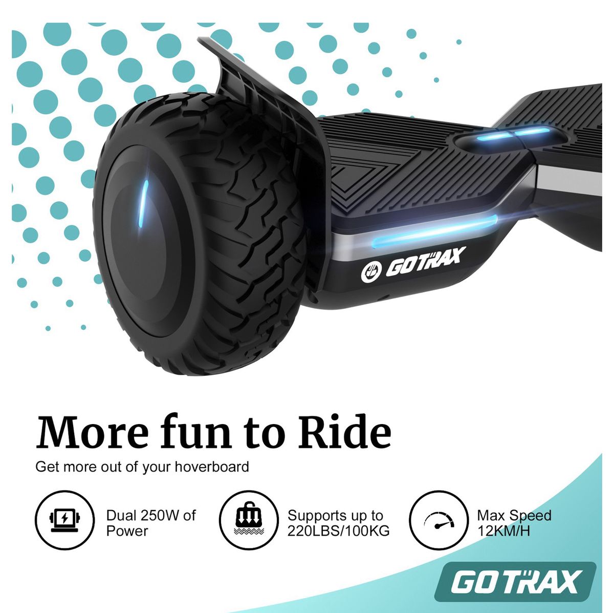 SRX PRO 8.5 In. Bluetooth Hover Board - UL 2272 Certified Off Road Hover Board