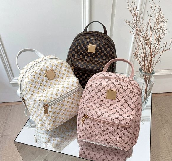 Women's PU Leather Shoulder Mini Small Backpack