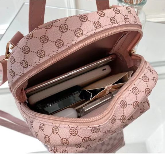 Women's PU Leather Shoulder Mini Small Backpack