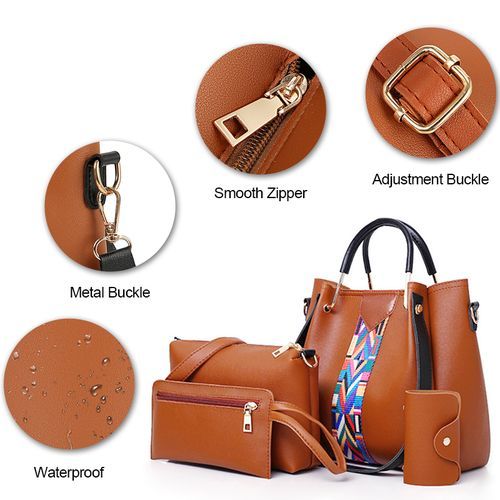 4 In 1 Women Bag Handbag Crossbody Bag
