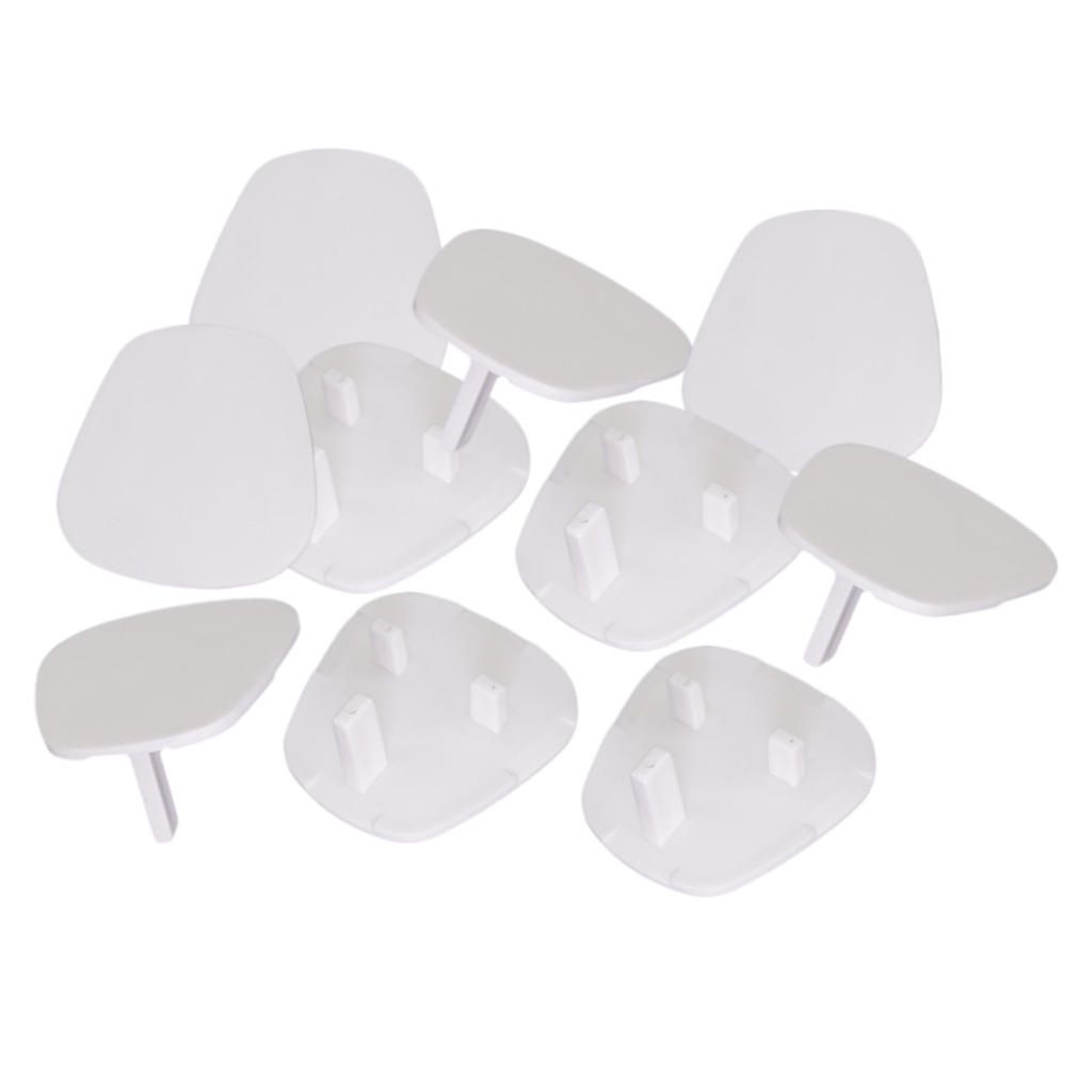 10Pcs Socket Covers Safety Outlet Cover Caps Protector Warm White