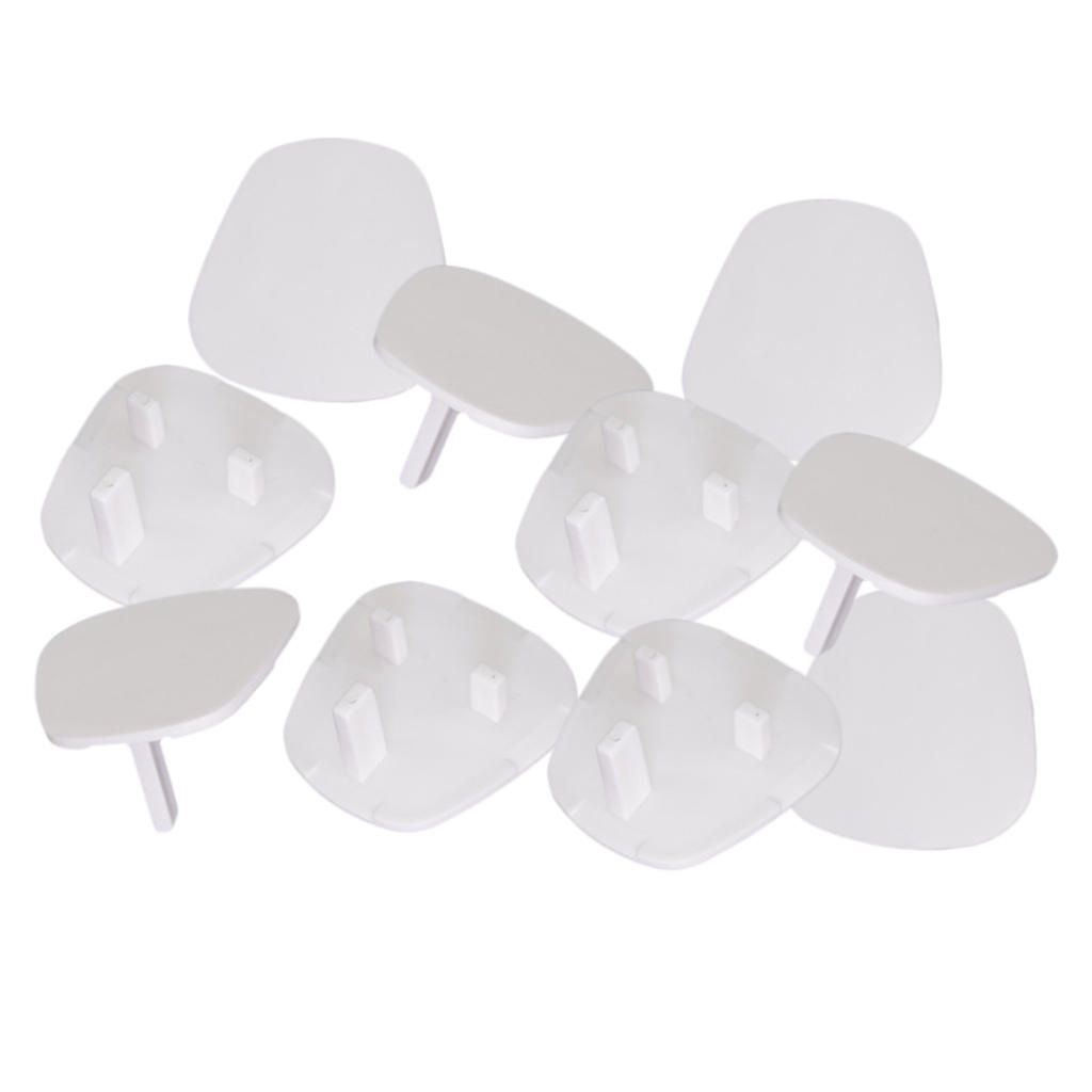 10Pcs Socket Covers Safety Outlet Cover Caps Protector Warm White
