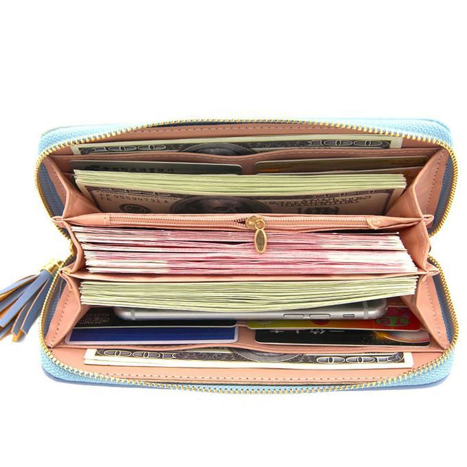 Ladies Clutch Long Zipper Wallet For Women - Mini Purse