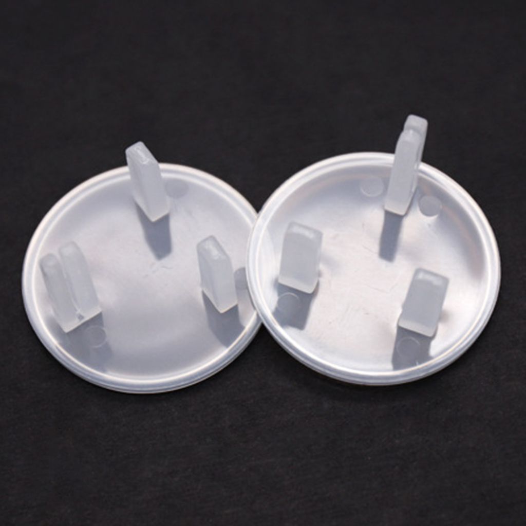 10pcs Socket Cover Baby Proof Electrical Power Outlets Plug Caps Clear