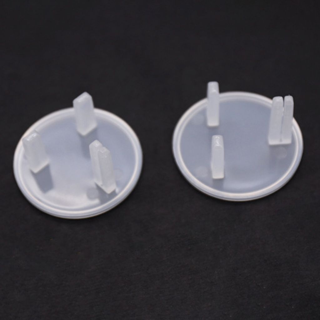 10pcs Socket Cover Baby Proof Electrical Power Outlets Plug Caps Clear