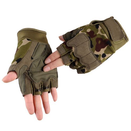 Men's Sports Fitness Weight Lifting Gym Gloves Training Fitness Bodybuilding Workout Wrist Wrap Exercise Glove(#As Show)