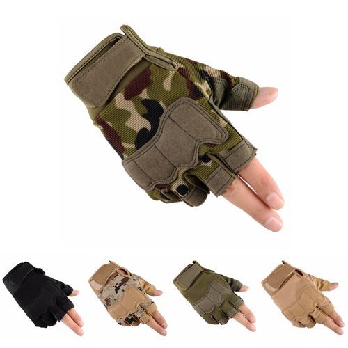 Men's Sports Fitness Weight Lifting Gym Gloves Training Fitness Bodybuilding Workout Wrist Wrap Exercise Glove(#As Show)