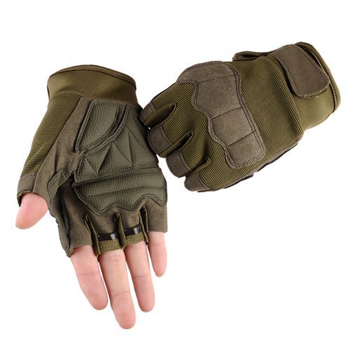 Men's Sports Fitness Weight Lifting Gym Gloves Training Fitness Bodybuilding Workout Wrist Wrap Exercise Glove(#As Show)