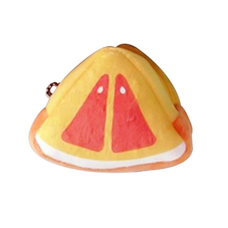 Cute Fruit Wallet Gift Plush Coin Purse Female Bag(Kiwi)